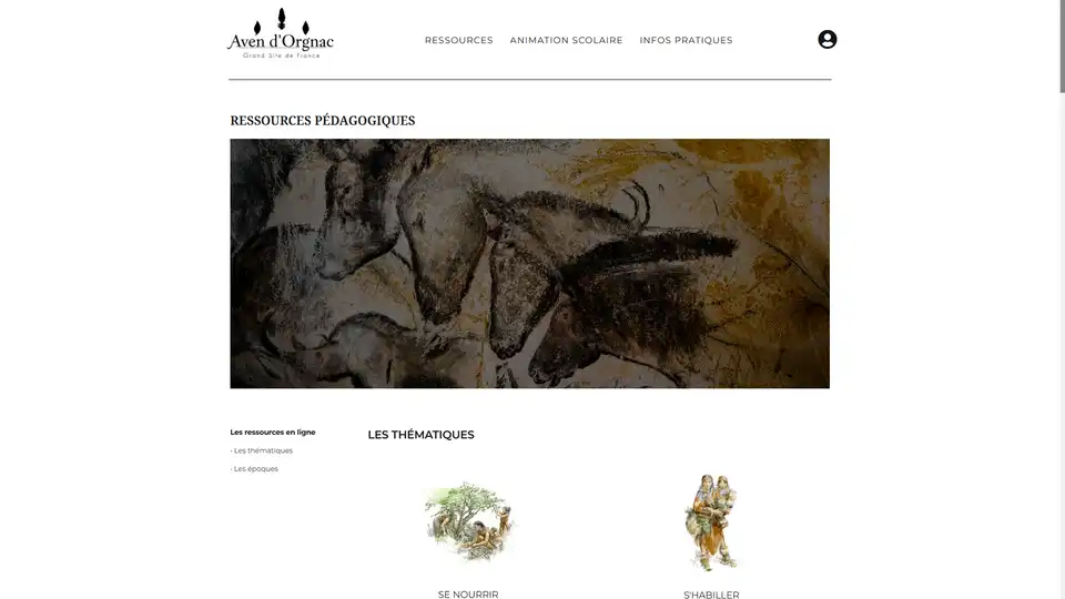 Aperçu du projet Aven d'Orgnac Pédagogie